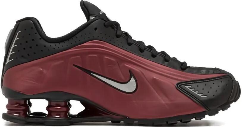 Nike Shox R4 "Team Red Black Metallic Silver" sneakers Rood
