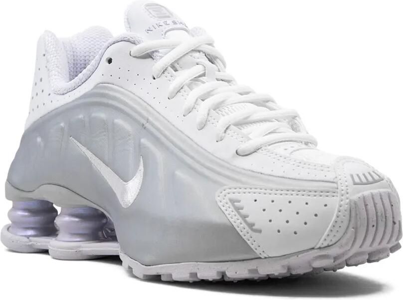 Nike Shox R4 "White Metallic Platinum" sneakers Wit - Foto 2