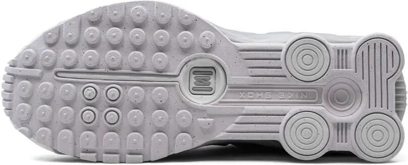 Nike Shox R4 "White Metallic Platinum" sneakers Wit - Foto 5