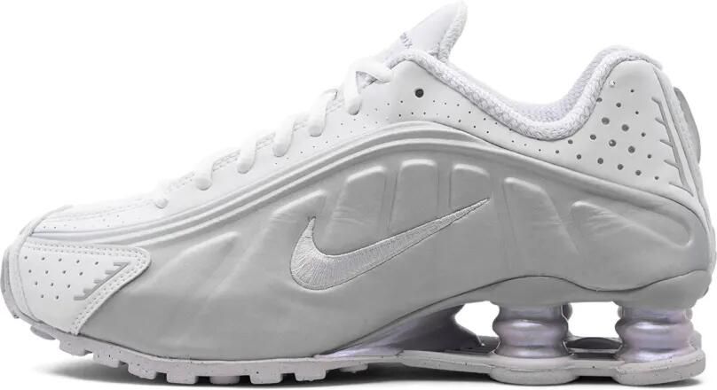 Nike Shox R4 "White Metallic Platinum" sneakers Wit - Foto 4