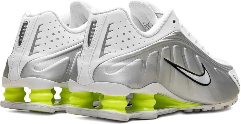 Nike Shox R4 "White Metallic Silver Volt" sneakers Wit - Foto 3