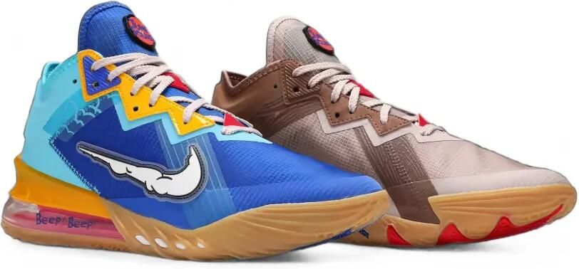 Nike Space Jam LeBron 18 low-top sneakers Blauw - Foto 4