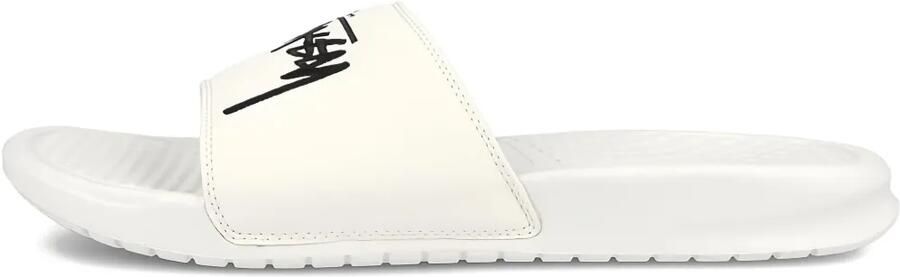 Nike Stussy slippers met logo Wit