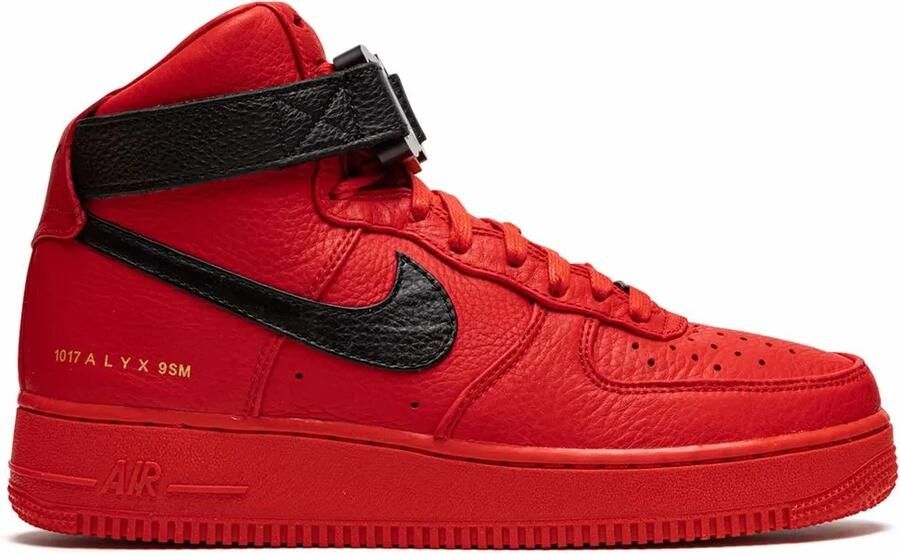 Nike "x Alyx Air Force 1 High 1017 ALYX 9SM Red Black sneakers" Rood