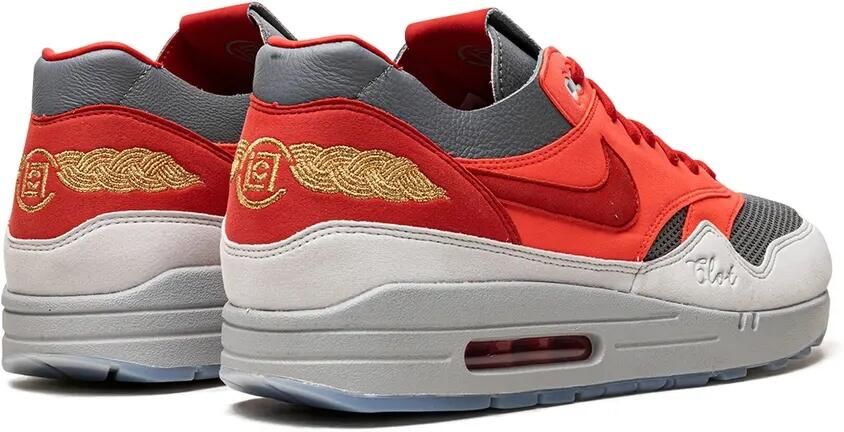 Nike x CLOT Air Max 1 sneakers 600A Solar Red University Red-Cool Grey - Foto 3