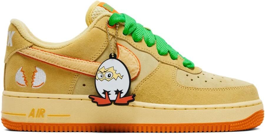 Nike x GOAT Division St. Air Force 1 Low Ducks of a Feather “Egg or Duck” sneakers Geel