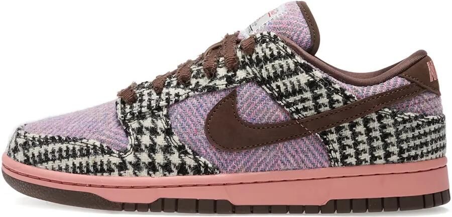 Nike x Harris Tweed Dunk Low sneakers Paars