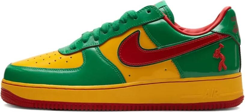 Nike x Lil Yachty Concrete Boys Air Force 1 Low "Lucky Green Mystic Red" sneakers Groen - Foto 4