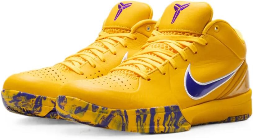 Nike x Los Angeles Lakers Zoom Kobe 4 Protro sneakers Geel - Foto 4