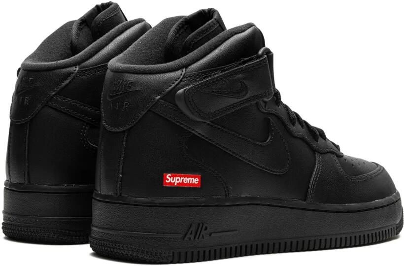 Nike x Supreme Air Force 1 Mid "Mini Box Logo Black" sneakers Zwart - Foto 3