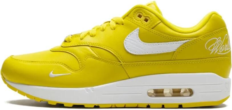 Nike x Supreme Air Max 1 '87 SP "Speed Yellow White" sneakers Geel - Foto 4