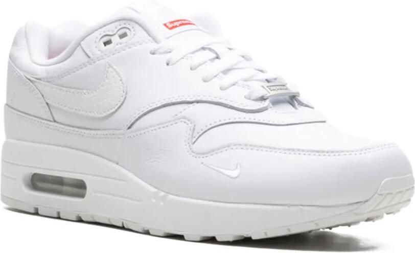Nike x Supreme Air Max 1 '87 SP "Triple White" sneakers Wit - Foto 2