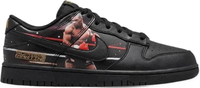 Nike x Supreme x Martine Rose Dunk Low Mike Tyson sneakers Zwart - Foto 3