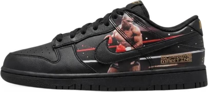 Nike x Supreme x Martine Rose Dunk Low Mike Tyson sneakers Zwart - Foto 4