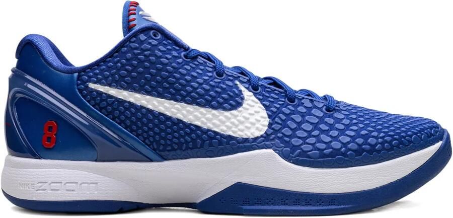 Nike Zoom Kobe 6 Protro Dodgers "Game Royal White University Red" sneakers Blauw