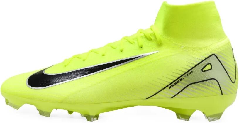Nike Zoom Mercurial Superfly 10 Pro FG low-top sneakers met logo-print Geel