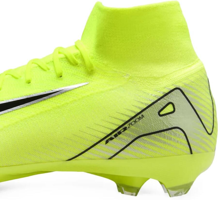 Nike Zoom Mercurial Superfly 10 Pro FG low-top sneakers met logo-print Geel - Foto 2