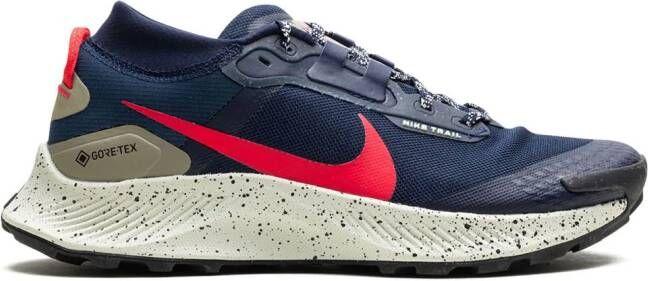 Nike Pegasus Trail 3 GORE-TEX "Obsidian Matte Olive Citron Tint Siren Red" sneakers Blauw