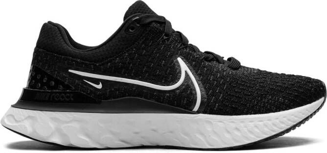 Nike "React Infinity Run Black White sneakers" Zwart