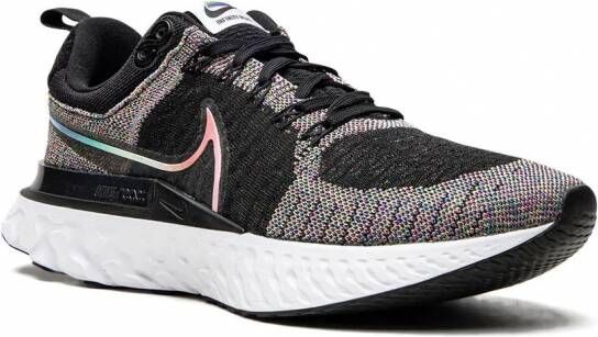 Nike React Infinity Run Flyknit 2 sneakers Zwart