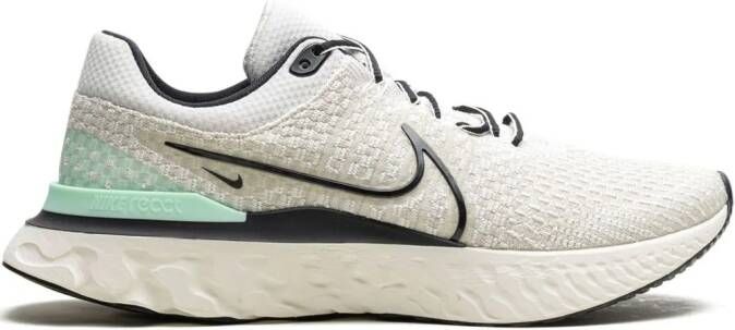 Nike React Infinity Run Flyknit 3 "Phantom Black Mint" sneakers Wit