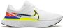 Nike React Infinity Run Flyknit 3 Premium "White Racer Blue Volt" sneakers Wit - Thumbnail 1