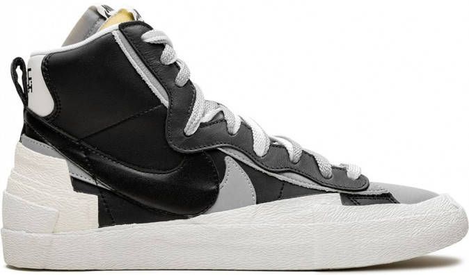 Nike Sacai x Blazer high-top sneakers Zwart