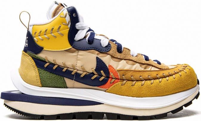 Nike Sacai x Jean Paul Gaultier VaporWaffle sneakers Geel - Foto 2