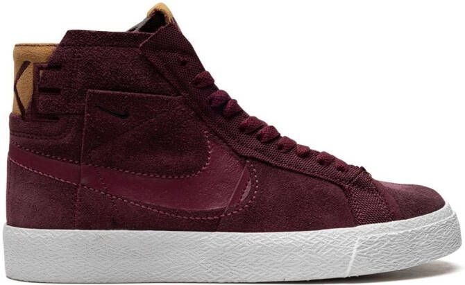 Nike "SB Blazer Mid Night Maroon sneakers" Paars