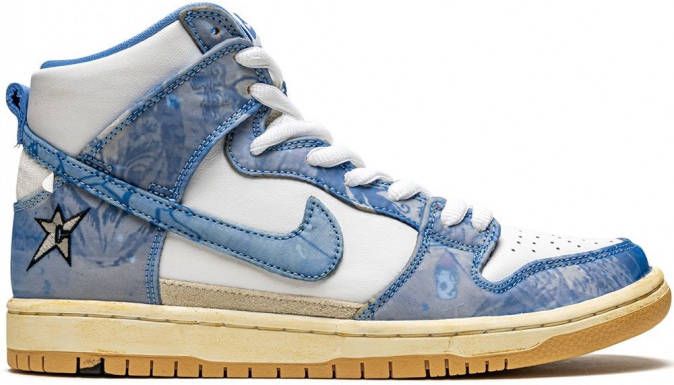 Nike SB Dunk high-top sneakers Wit