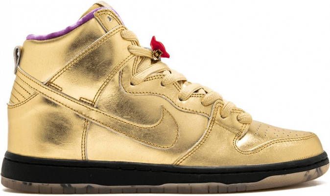 Nike Dunk Nike SB Dunk Hoge QS sneakers heren rubber/leer 6.5 Goud -  Schoenen.nl