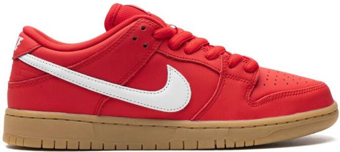 Nike SB Dunk Pro "University Red Gum" low-top sneakers Rood