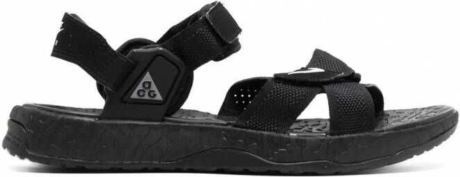Nike Sandalen met logo Zwart