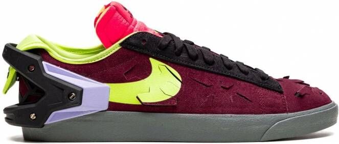 Nike x Acronym Blazer Low "Night Maroon" sneakers Rood
