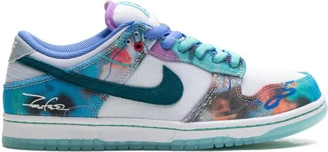 Nike x Futura Laboratories SB Dunk Low "Bleached Aqua" sneakers Blauw