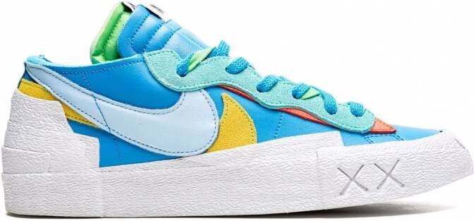 Nike x sacai x KAWS x Blazer Low "Purple Disk" sneakers Paars