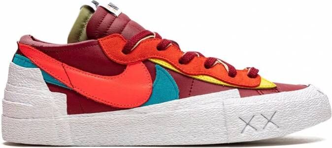 Nike x sacai x KAWS x Blazer Low "Purple Disk" sneakers Paars