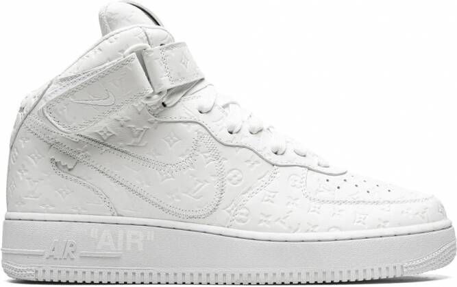 Nike x Louis Vuitton Air Force 1 Low "Virgil Abloh White White" sneakers Wit