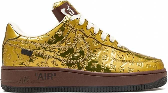 Nike x Louis Vuitton Air Force 1 sneakers Goud