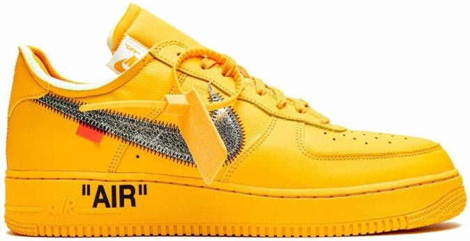 Nike X Off-White "x Off-White Air Force 1 Low University Gold sneakers" Geel