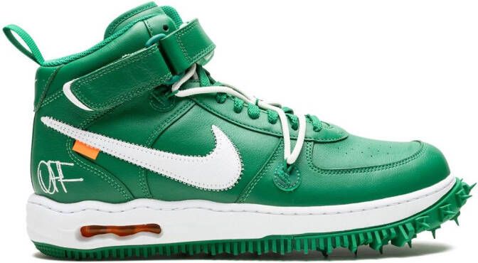 Nike "x Off-White Air Force 1 Mid Pine Green sneakers" Groen