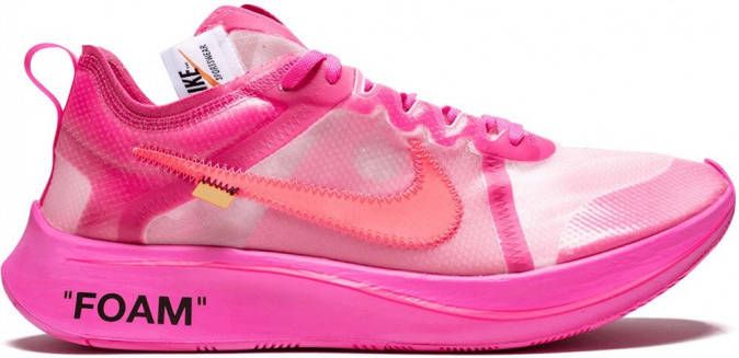 Nike X Off-White De 10 : Nike Zoom Fly sneakers Roze