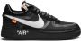 Nike X Off White The 10 Nike Air Force 1 lage sneakers unisex rubber thermoplastisch polyurethaan(tpu ) suède canvas 10.5 Zwart - Thumbnail 1