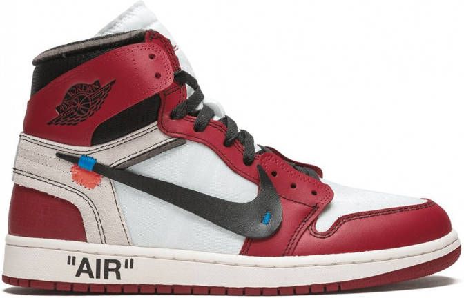 Jordan x Off-White The 10: Air 1 sneakers Rood