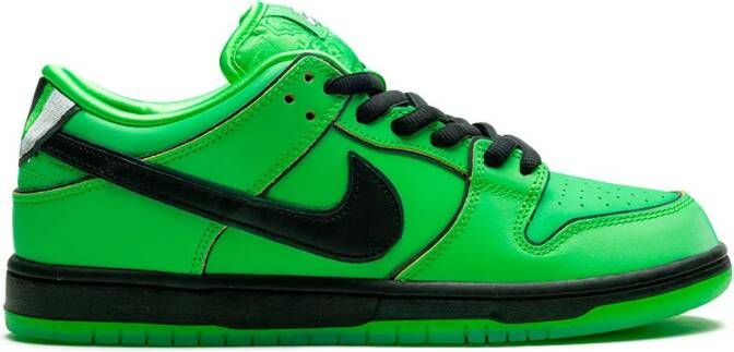 Nike x Powerpuff Girls SB Dunk "Bubbles" sneakers Groen