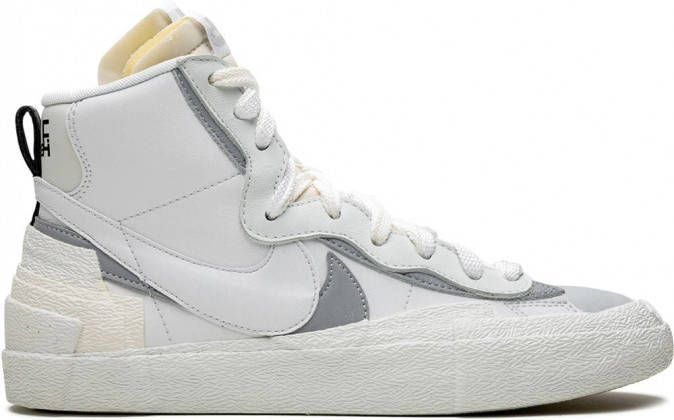 Nike x Sacai Blazer high-top sneakers Wit