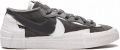 Nike x Sacai Blazer low top sneakers rubber Stof suède 10.5 Grijs - Grijs