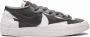 Nike x Sacai Blazer low top sneakers rubber Stof suède 10.5 Grijs - Thumbnail 1
