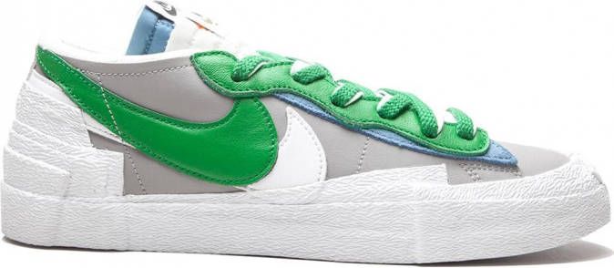 Nike x Sacai Blazer low-top sneakers Groen