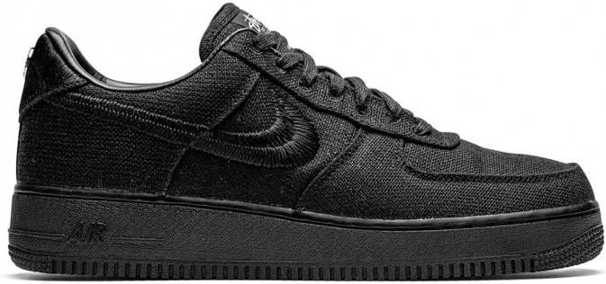 Nike x Stussy Air Force 1 low-top sneakers Zwart